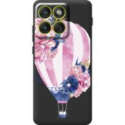 Чохол зі стразами Moto Edge 70 Pink Air Baloon