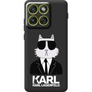 Чорний чохол BoxFace Moto Edge 70 Cat in Black