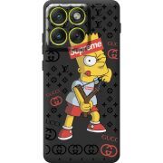 Чорний чохол BoxFace Moto Edge 70 Yellow Fun