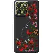 Чорний чохол BoxFace Moto Edge 70 3D Ukrainian Muse