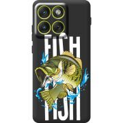 Чорний чохол BoxFace Moto Edge 70 Fish