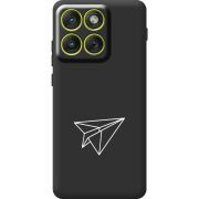 Чорний чохол BoxFace Moto Edge 70 Paper Plane