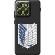 Чорний чохол BoxFace Moto Edge 70 Атака Титанов Крылья Свободы