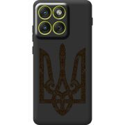 Чорний чохол BoxFace Moto Edge 70 Ukrainian Trident