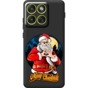 Чорний чохол BoxFace Moto Edge 70 Cool Santa