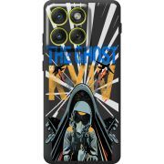 Чорний чохол BoxFace Moto Edge 70 Привид Києва в дії