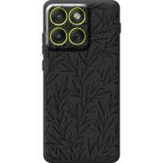 Чорний чохол BoxFace Moto Edge 70 Leaves