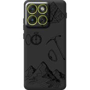 Чорний чохол BoxFace Moto Edge 70 Mountains