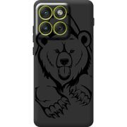 Чорний чохол BoxFace Moto Edge 70 Grizzly Bear