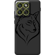 Чорний чохол BoxFace Moto Edge 70 Wolf