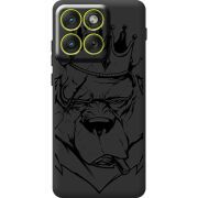 Чорний чохол BoxFace Moto Edge 70 Bear King