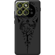 Чорний чохол BoxFace Moto Edge 70 Hugin and Munin