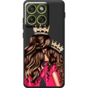 Прозорий чохол BoxFace Moto Edge 70 Queen and Princess