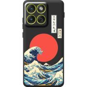 Прозорий чохол BoxFace Moto Edge 70 Большая волна в Канагаве