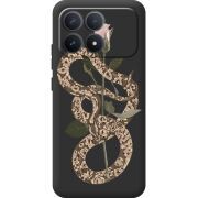 Прозорий чохол BoxFace Poco F8 Pro Glamor Snake