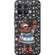 Прозорий чохол BoxFace Poco F8 Pro Christmas Deer with Snow