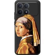 Прозорий чохол BoxFace Poco F8 Pro Девушка с жемчужной серёжкой