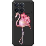 Прозорий чохол BoxFace Poco F8 Pro Floral Flamingo