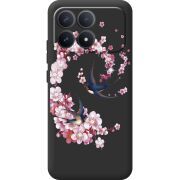 Чохол зі стразами Poco F8 Pro Swallows and Bloom