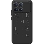 Чорний чохол BoxFace Poco F8 Pro Minimalistic