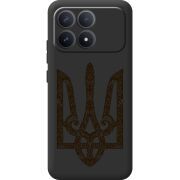 Чорний чохол BoxFace Poco F8 Pro Ukrainian Trident