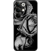 Чохол BoxFace Realme C85 Black and White Roses