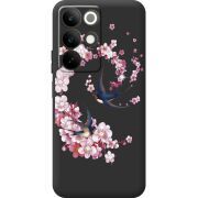 Чохол зі стразами Realme C85 Swallows and Bloom