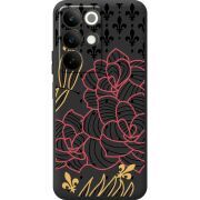 Чорний чохол BoxFace Realme C85 FranceFlowers