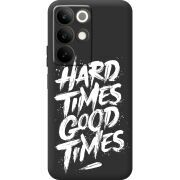 Чорний чохол BoxFace Realme C85 Hard Times Good Times