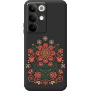 Чорний чохол BoxFace Realme C85 Ukrainian Ornament