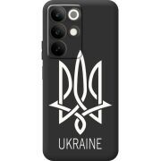 Чорний чохол BoxFace Realme C85 Тризуб монограмма ukraine