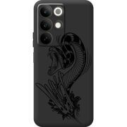 Чорний чохол BoxFace Realme C85 Snake