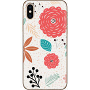 Чехол Uprint Apple iPhone XS Line Flowers