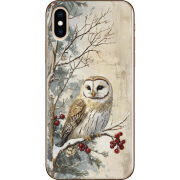 Чехол Uprint Apple iPhone XS Christmas Owl