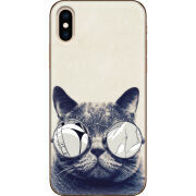 Чехол Uprint Apple iPhone XS Соглядатай Кот
