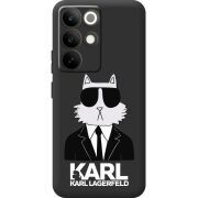 Чорний чохол BoxFace Realme C85 Pro Cat in Black