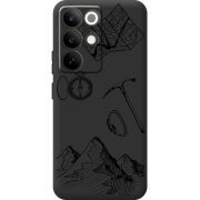 Чорний чохол BoxFace Realme C85 Pro Mountains