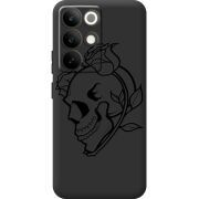 Чорний чохол BoxFace Realme C85 Pro Skull and Roses