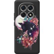 Чохол зі стразами Poco M8 Cat in Flowers