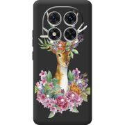 Чохол зі стразами Poco M8 Pro Deer with flowers