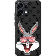 Чорний чохол BoxFace OPPO A6 Pro looney bunny