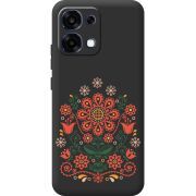 Чорний чохол BoxFace OPPO A6 Pro Ukrainian Ornament
