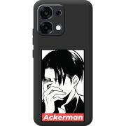 Чорний чохол BoxFace OPPO A6 Pro Attack On Titan - Ackerman