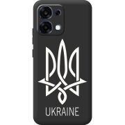 Чорний чохол BoxFace OPPO A6 Pro Тризуб монограмма ukraine