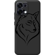 Чорний чохол BoxFace OPPO A6 Pro Wolf
