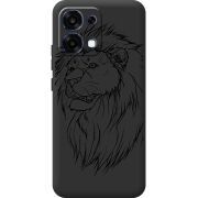 Чорний чохол BoxFace OPPO A6 Pro Lion