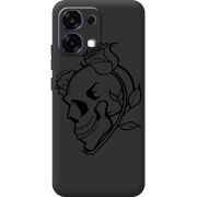 Чорний чохол BoxFace OPPO A6 Pro Skull and Roses