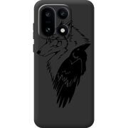 Чорний чохол BoxFace OnePlus 15 Wolf and Raven
