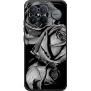 Чохол BoxFace Poco F8 Ultra Black and White Roses