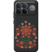 Чорний чохол BoxFace Poco F8 Pro Ultra Ukrainian Ornament